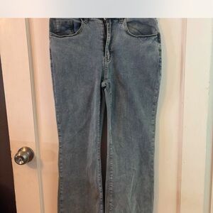 Cross Flared Blue Women's Jeans